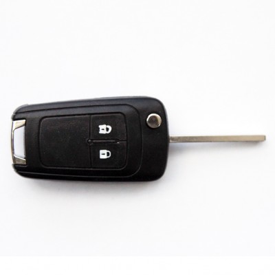 Ключ Шевроле Круз выкидной 2 кнопки, (chevrolet cruze ID46) лезвие HU100 433Мгц